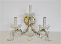 Vintage Venetian Glass Wall Mount Fixture