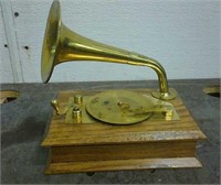 Vintage Record Player Music Box