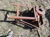 Old steel grinder & 2" harrow pipe