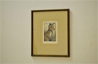 Jane Stapleford "Young Kangaroo" Etching