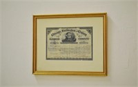 Early US Railway Share Certificate