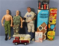 (3) Action Figures + Other Vintage Toys