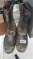 USED LACROSSE BOOTS, SIZE 12
