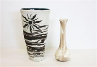 Pair of Artisan Made Vases
