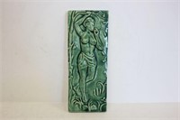 Arts and Crafts Style Figural Pottery Tile