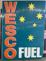 Original Wesco embossed light box sign