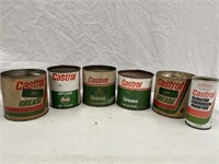 Assorted Castrol grease tins