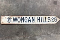 RAC Wongan Hills WA  timber sign approx 130 x 20cm
