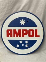 Ampol sign approx 2 ft diameter