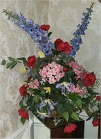 large silk floral arrangement