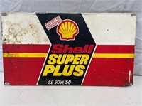 Original Shell Super Plus oil bottle rack sign
