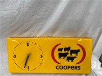 Coopers clock approx 70 x 30 cm