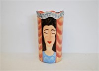 Art Pottery Vase, Signed L Jeannine Petry