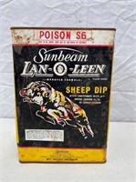 Sunbeam Lan-O-Leen ship dip 1 gallon tin