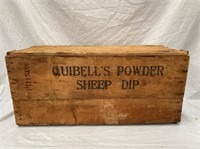 Quibell's sheep powder timber box