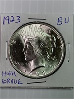 1923 Peace Silver Dollar BU