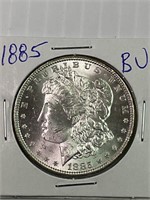 1885 Morgan Silver Dollar Bu