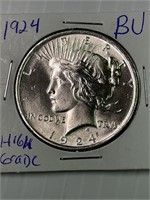 1924 peace Silver Dollar BU