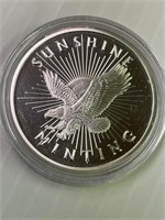 Sunshine Minting 1 ounce Silver round