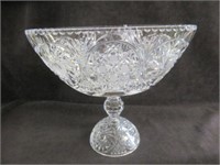 CRYSTAL COMPOTE 10"T X 11.5"W