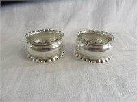 PAIR STERLING SILVER NAPKIN RINGS  .49 TROY OZ