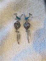 STERLING SILVER AND BLUE TURQUOISE ROAD RUNNER