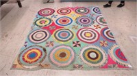 VINTAGE HANDMADE DOUBLE SIDED QUILT