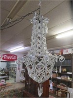 FRENCH STYLE HANGING LIGHT FIXTURE WITH GLASS