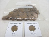 Wheat Cents, 1916-D, 1918, & 100+ more
