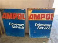 Original Ampol bowser panels