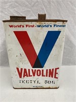 Valvoline 1 gallon oil tin