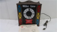 New/Old Stock Vintage Deluxe Miller Time Clock w/
