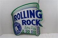Rolling Rock Extra Pale Tin Sign-20"x21"