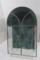 Vintage Elec Wall Mount Light in Glass Case w/