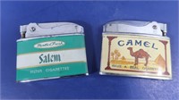 2 Vintage Lighters-Camel(Penguin),Salem(Coranet)