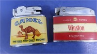 2 Vintage Lighters-Camel, Winston(Coranet)