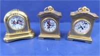Walt Disney Brass Clocks