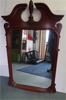 Vintage Mahogany Wood Mirror-22"x40"