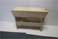 Small Vintage Wood Bench-15x20x8"