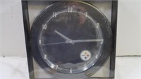 NIB Steelers 12" Black Clock