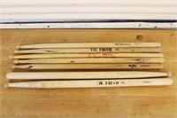 Lot of drumsticks w/ some autographs