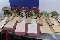 6 Vintage Knowles Plates w/Boxes-Wizard of Oz,Good
