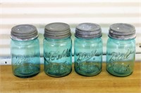 1923-33 Blue Mason jars