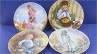 4 vintage Reco Plates-Little Boy Blue, Mary, Mary;