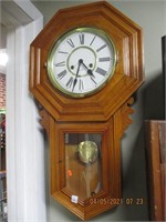 31 Day Wall Regulator Clock w/Key