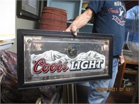 Coors Light Mirrored Sign