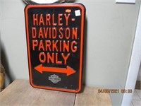 Tin Harley Davidson Sign
