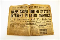 WW2 newspaper