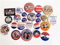 Lot of campaign buttons