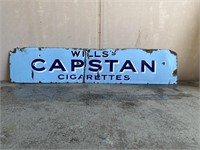 Original Wills Capstan Cigarettes enamel sign aprx
